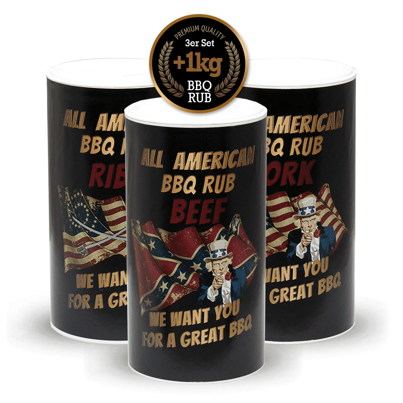 aabbq-rub-3er-set All American BBQ XXL 3er Set – Bild 1