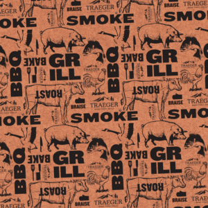 Traeger X Pink Butcher Paper bedruckt (Oren)