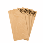 4 Stk. Axtschlag Grill Brett Hickory, für einmaligen Gebrauch