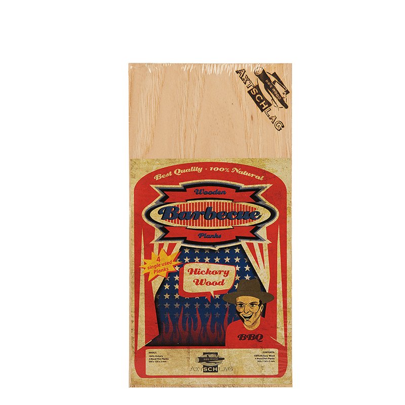 Axtschlag Grill Brett Hickory 4 Stk. Axtschlag Grill Brett Hickory, für einmaligen Gebrauch