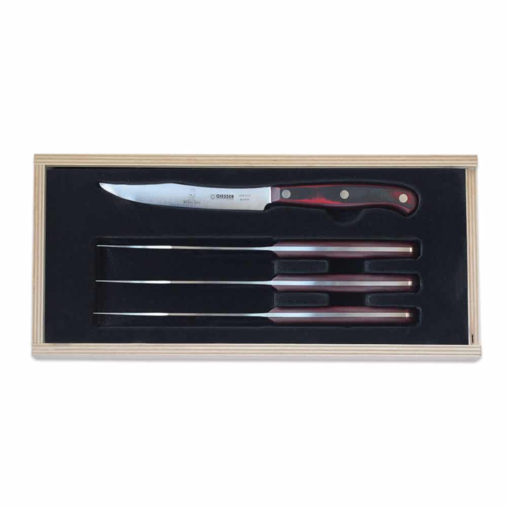 Giesser Messer PremiumCut Steak-Set PremiumCut Steak-Set, Griffe aus Micarta, Rocking Chefs – Bild 1