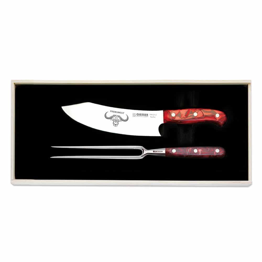 Giesser Messer PremiumCut Tranchierset PremiumCut Tranchierset, Griff aus Acryl, Red Diamond – Bild 1