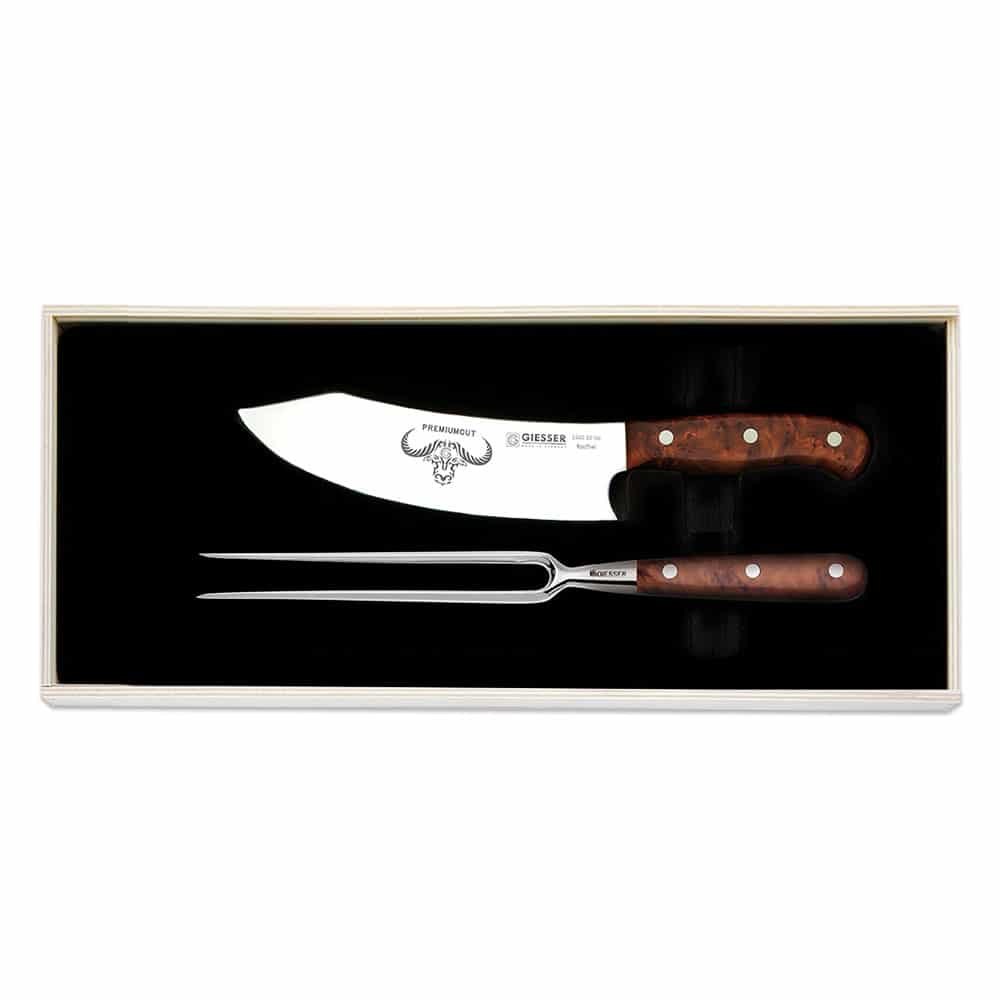 Giesser Messer PremiumCut Tranchierset PremiumCut Tranchierset, Griff aus Thuja, Tree of Life – Bild 1