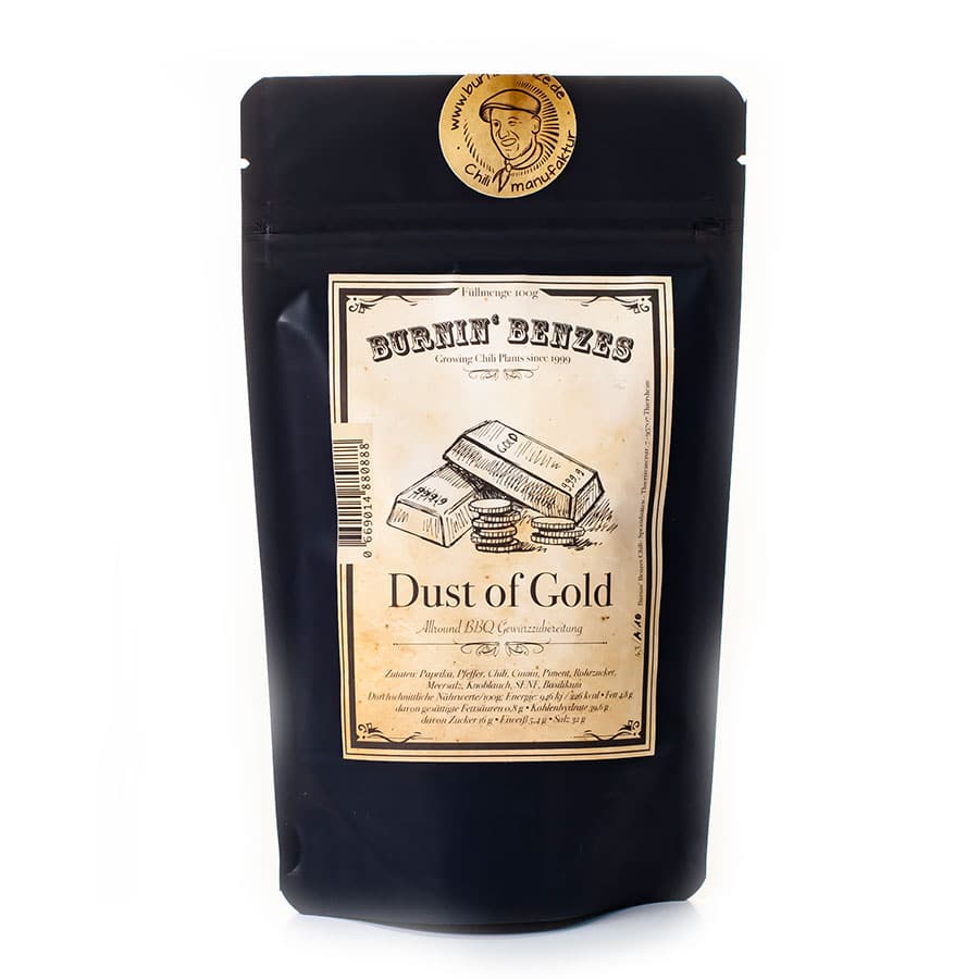 Dust of Gold BBQ Rub Dust of Gold, der vielseitige BBQ Rub von Burnin Benze