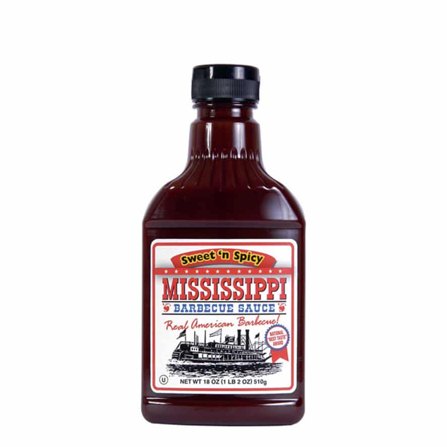 mississippi-bbq-sauce-sweetnspicy-510gr Mississippi Barbecue Sauce Sweet n' Spicy – Bild 1