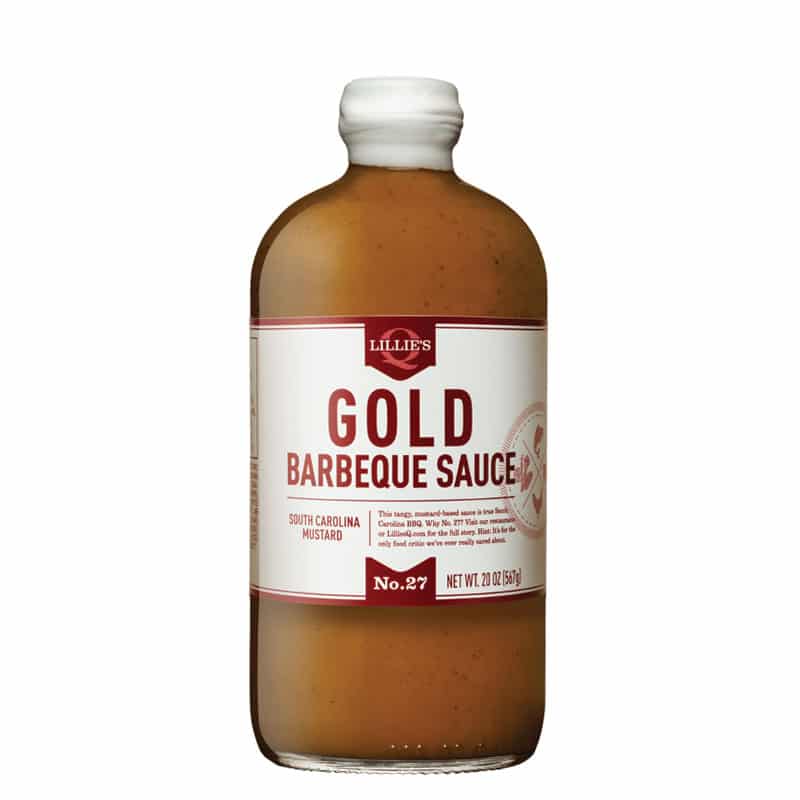 Lillies Q Gold BBQ Sauce Lillies Q Gold BBQ Sauce ist eine mittelscharfe BBQ Sauce auf Senfbasis. Der Star in South Carolina! Passt sehr gut Hühnchen, Schwein, Gemüse und Fisch.