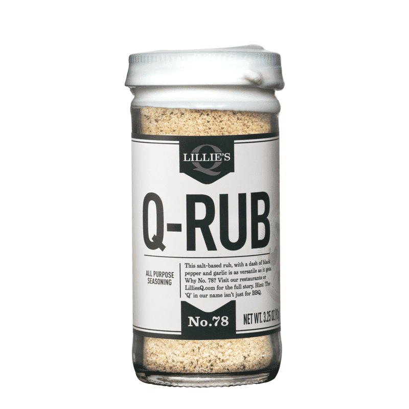 Der Lillie's Q - Q-RUB Der Lillie's Q - Q-RUB wurden hinsichtlich maximaler Flexibilität für alle möglichen Zubereitungen mit Rind, Schwein und Geflügelfleisch entwickelt.