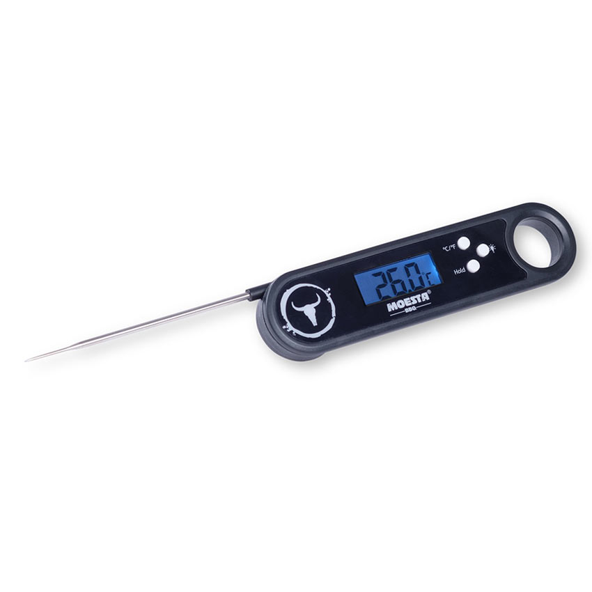 Thermometer No.2 – Das beleuchtete Grillthermometer Das beleuchtete Einstichthermometer für den Griller ist das neue Must-Have