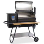 Sheriff Pelletgrill mit Ablagebrett Bambus Natur – Bild 2