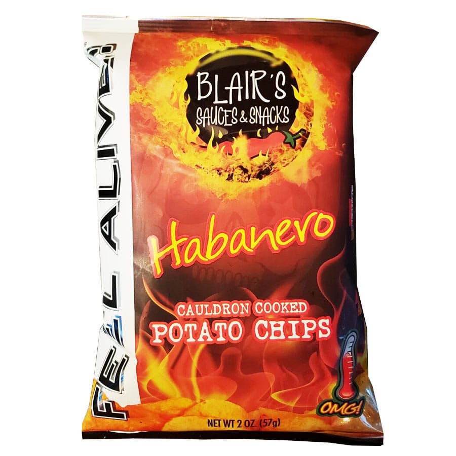Blair's Habanero Chips Blair's Habanero Chips gehören zu den schärfsten Chips der Welt