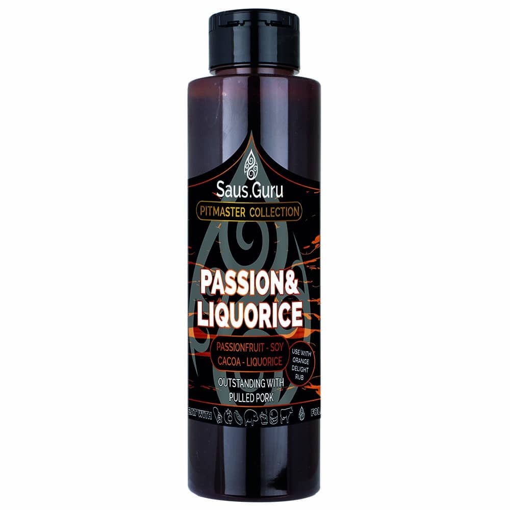 saus-guru-Passion-Liquorice-500ml Passion & Liquorice Sauce (500ml) – Bild 1