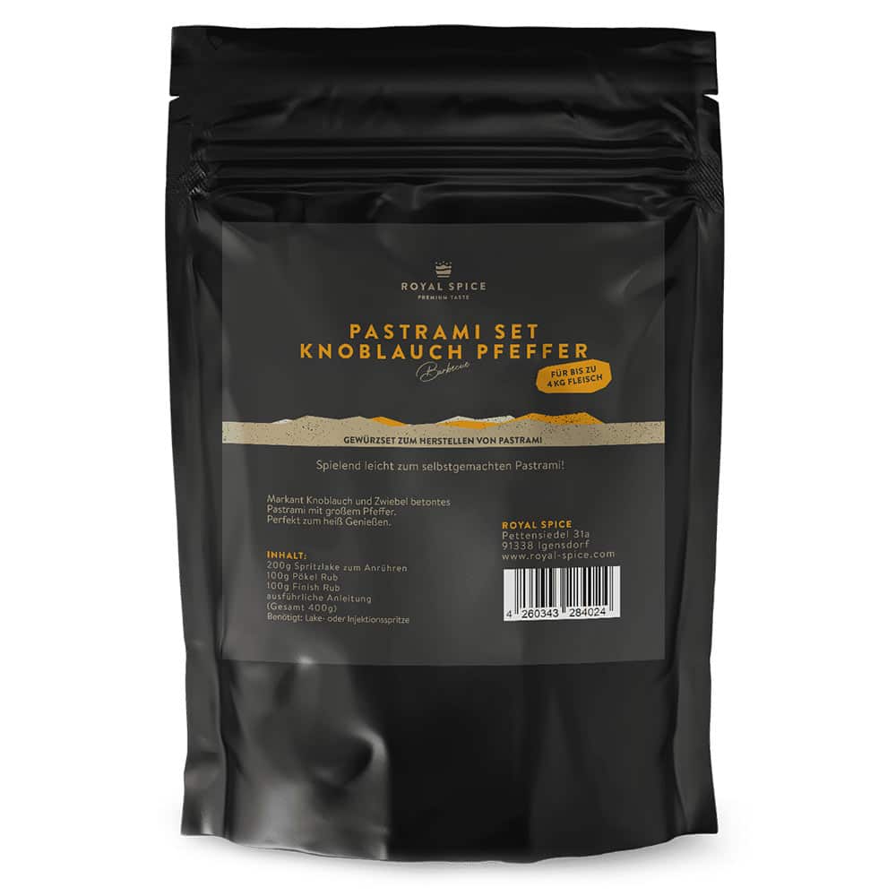 Pastrami Set- Knoblauch Pfeffer von Royal Spice Pastrami Set- Knoblauch Pfeffer von Royal Spice
