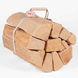 Buchenholz Scheite (Splitterfrei, abgerundet, 10kg Rolle)